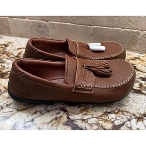 Tune Footwear Brown Tasseled  Loafers Mens Shoes 10 1/2  Rare New